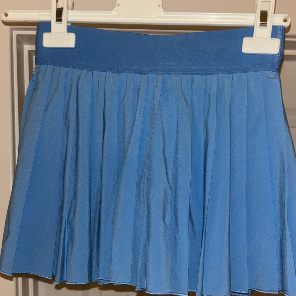 Aritzia Blue Mini Pleated Tennis Skirt